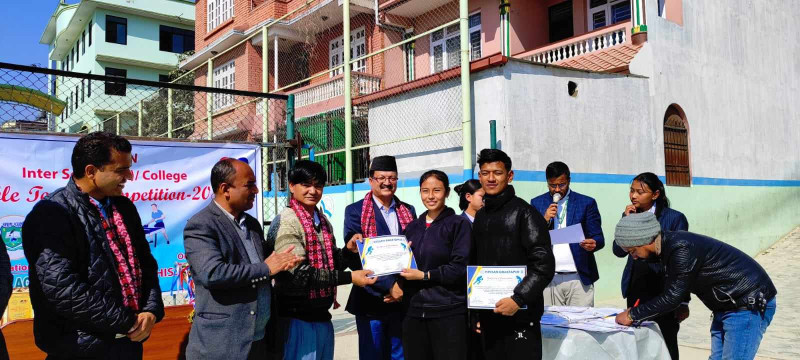 हिसान भक्तपुर टेबलटेनिस प्रतियोगिता सम्पन्न, माेडर्न स्कुल प्रथम