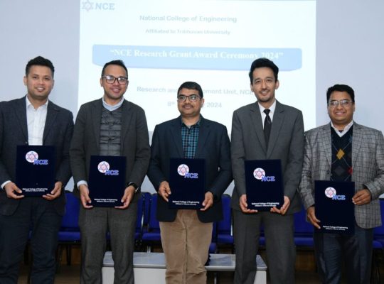 NCE Research Grant Award, 2024 सम्पन्न