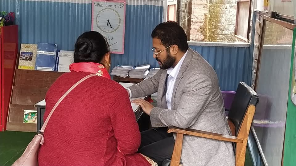 एजे स्कुलमा बृहत निःशुल्क स्वास्थ्य शिविर सम्पन्न