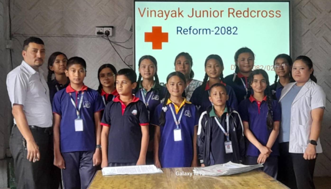 विनायक जुनियर रेडक्रस सर्कलको पुनर्गठन
