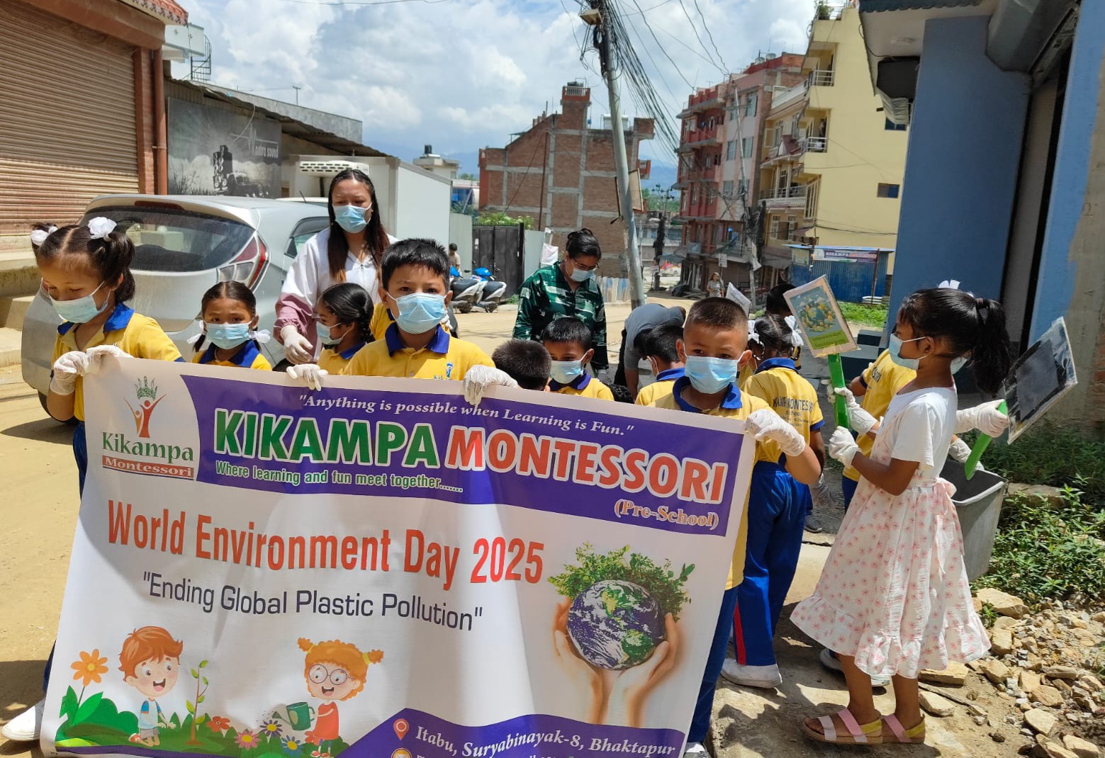किकम्पा मण्टेसरीमा विश्व वातावरण दिवस – २०२५ मनाइयो