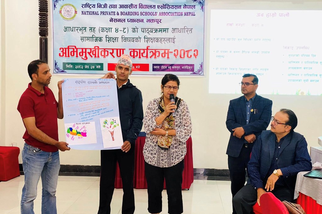 नेसनस प्याब्सन भक्तपुरद्वारा वृहत शिक्षक प्रशिक्षण सम्पन्न