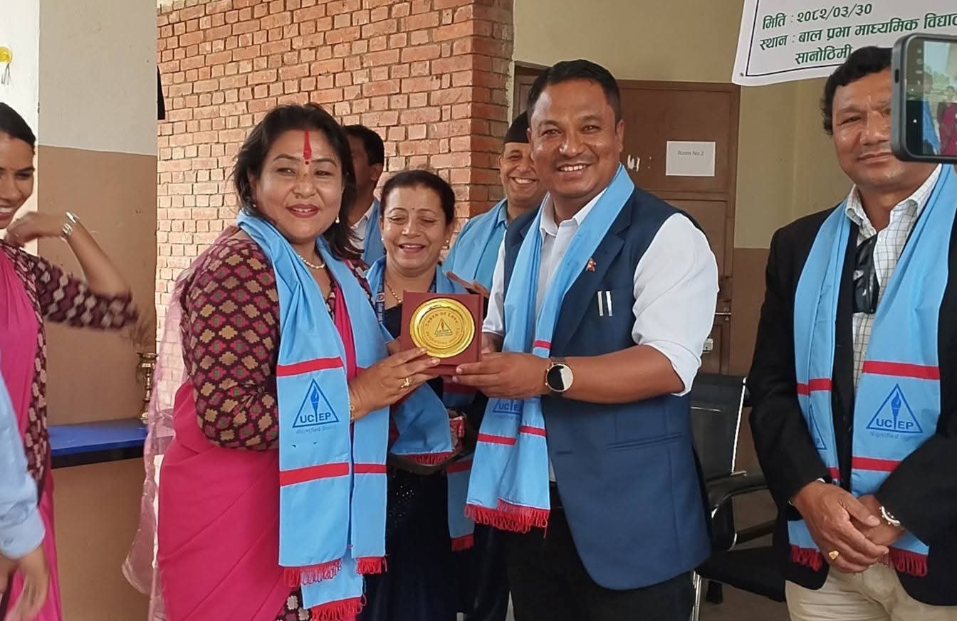 बालप्रभा मावि एसईईमा शतप्रतिशत नतिजा: नगर प्रमुखद्वारा सम्मान