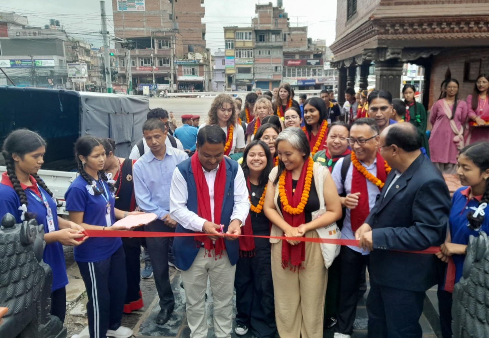 विनायकमा क्यानाडाका विद्यार्थीहरूका लागि भव्य स्वागत तथा सम्पदा यात्रा