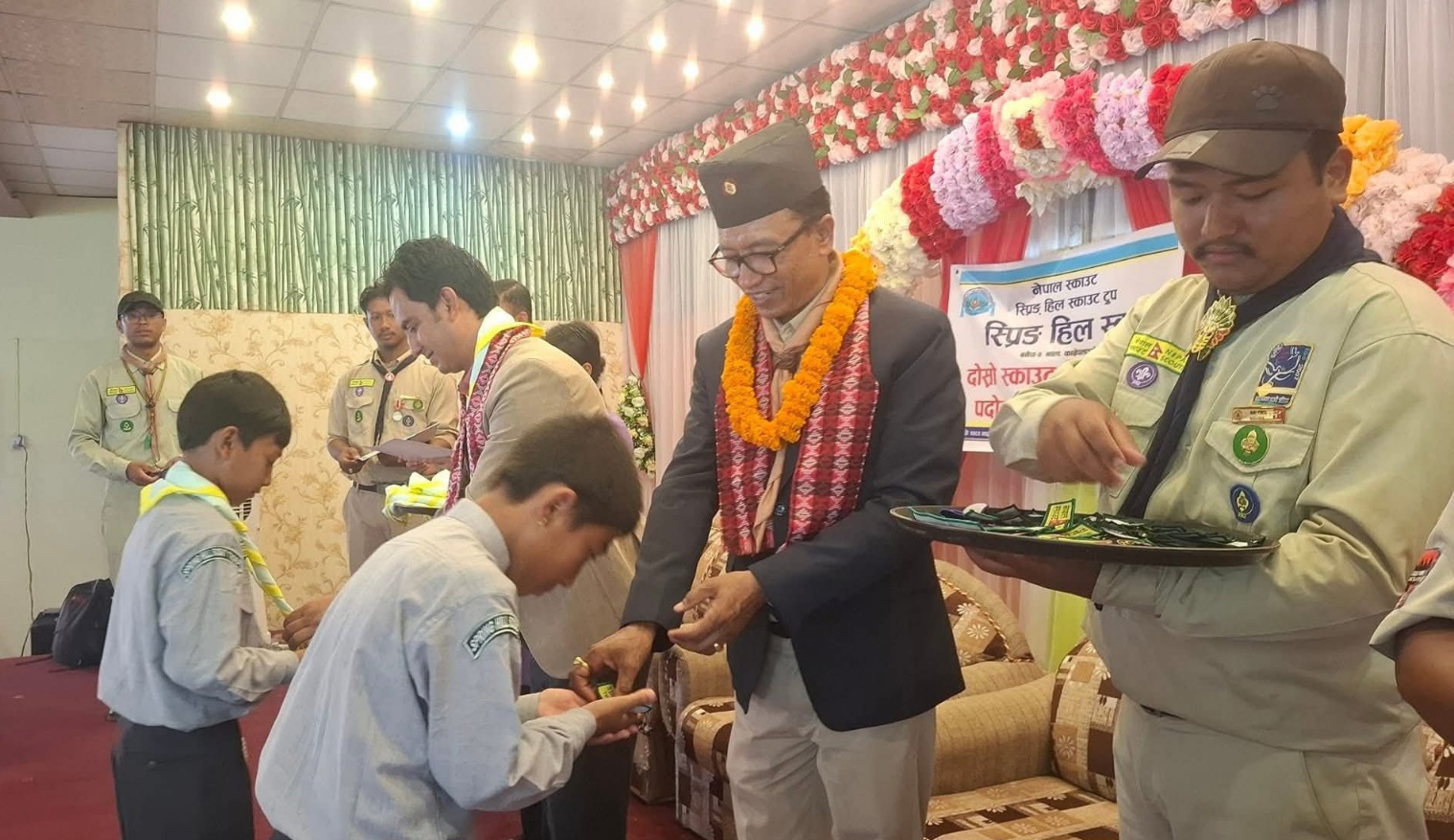 स्प्रिङ हिलमा दोस्रो स्काउट दीक्षान्त तथा पदोन्नति समारोह सम्पन्न