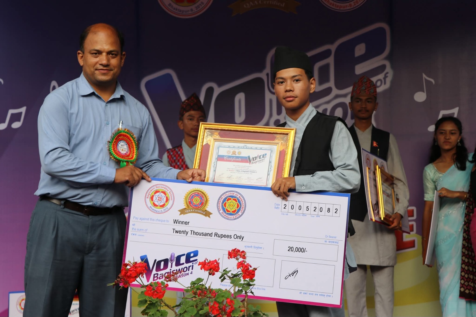 भ्वाइस अफ वागीश्वरी सिजन ४ सम्पन्न, अमिर मोक्तान विजेता
