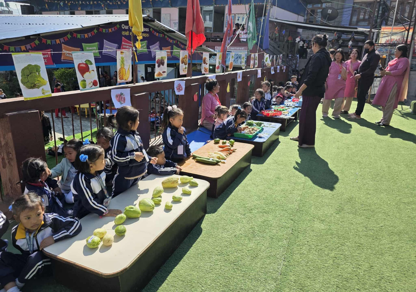 विनायकको पूर्व प्रा. वि. तहमा तरकारी तथा फलफुल प्रदर्शनी   