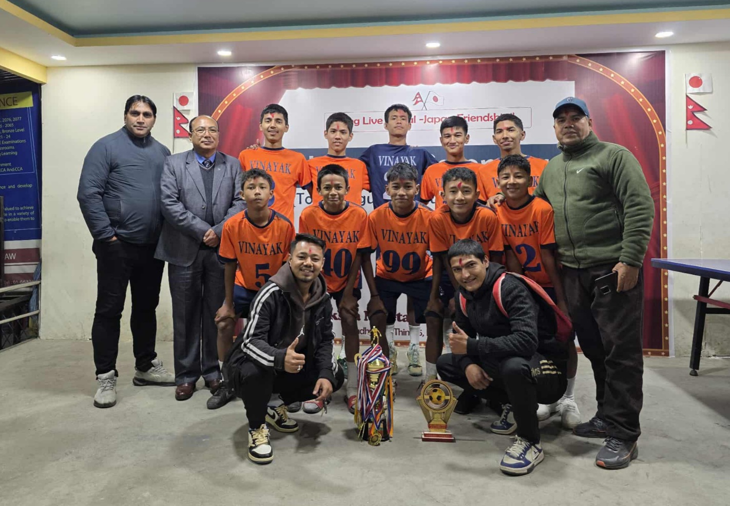 नगरव्यापी फुट्सल प्रतियोगितामा विनायक शिक्षा निकेतन प्रथम