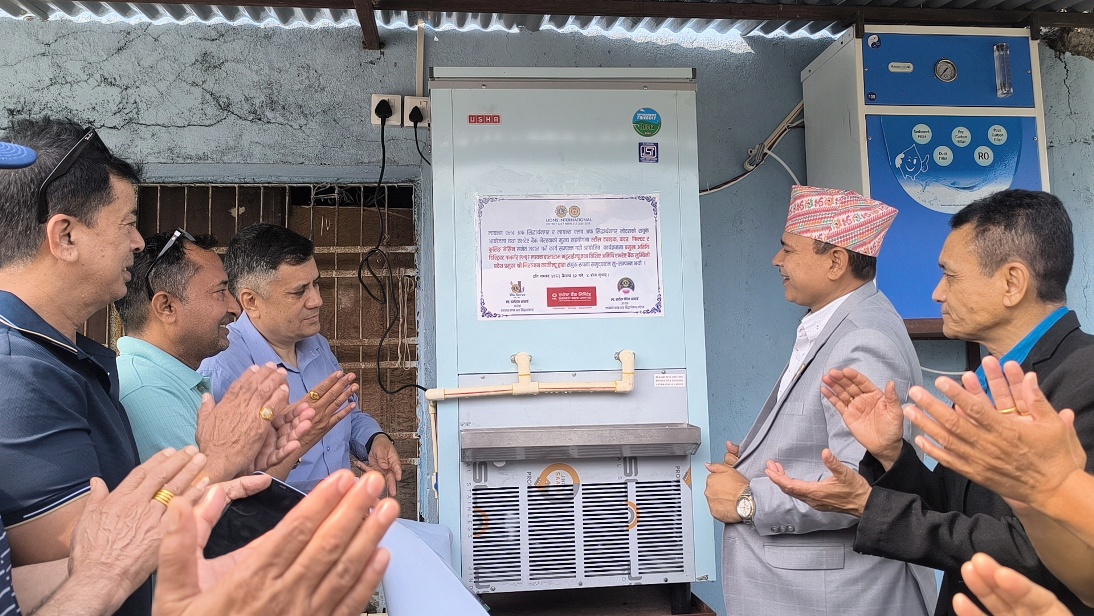 एभरेष्ट बैंक र लायन्स क्लबको संयुक्त पहल: विद्यालयमा आरओ वाटर प्लान्ट स्थापना